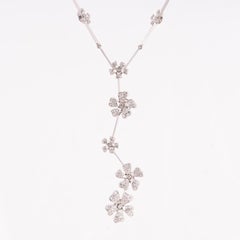 Collar de diamantes Wildflowers de oro blanco De Beers 2,10 ct