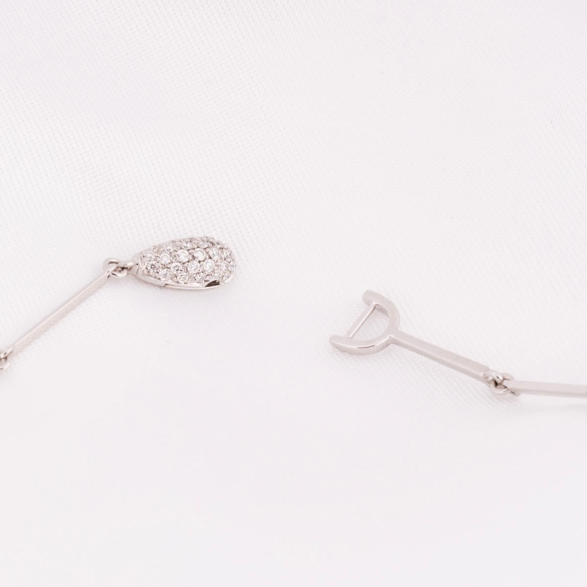 Donna Collana di diamanti Wildflowers in oro bianco De Beers 2,10ct in vendita