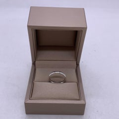 De Beers Wide Court Polygon Ring, Platinum, Size 52