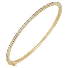 Bangle classico con diamanti in oro giallo De Beers B102114