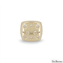 De Beers Yellow Gold Diamond Dress Ring