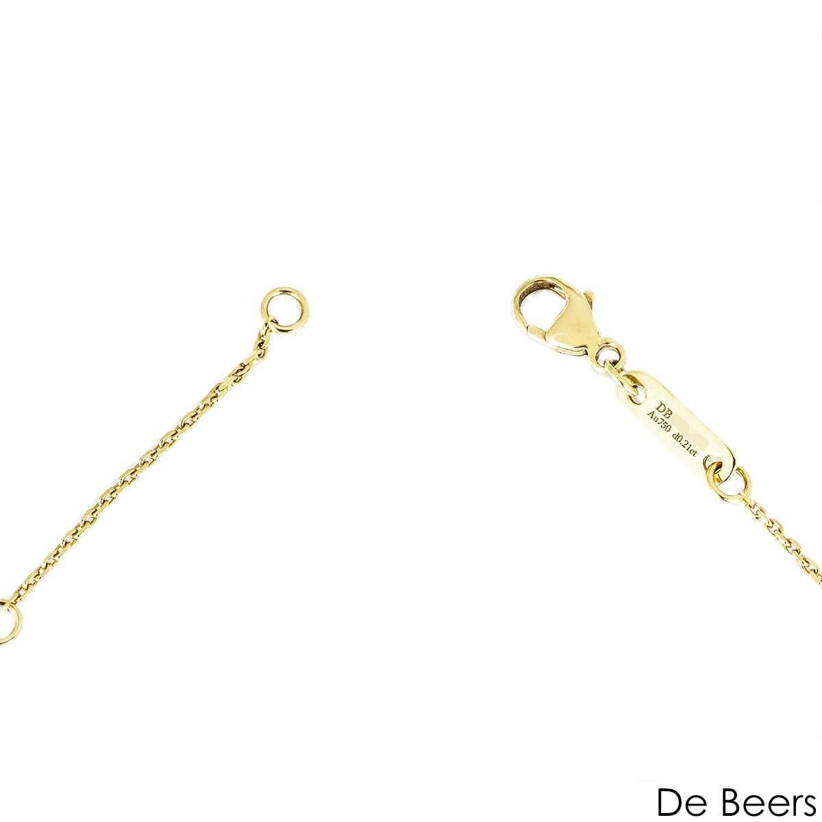 De Beers Collana in oro giallo con smalto verde Enchanted Lotus N1034710045 In condizioni ottime in vendita a Mayfair, London, London