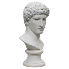 De Benevent Head of a Victorious Athlete Louvre Paris Austin Prod Sculpture Copy