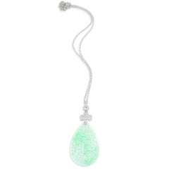 de Boulle Collection Foliate Jade Pendant