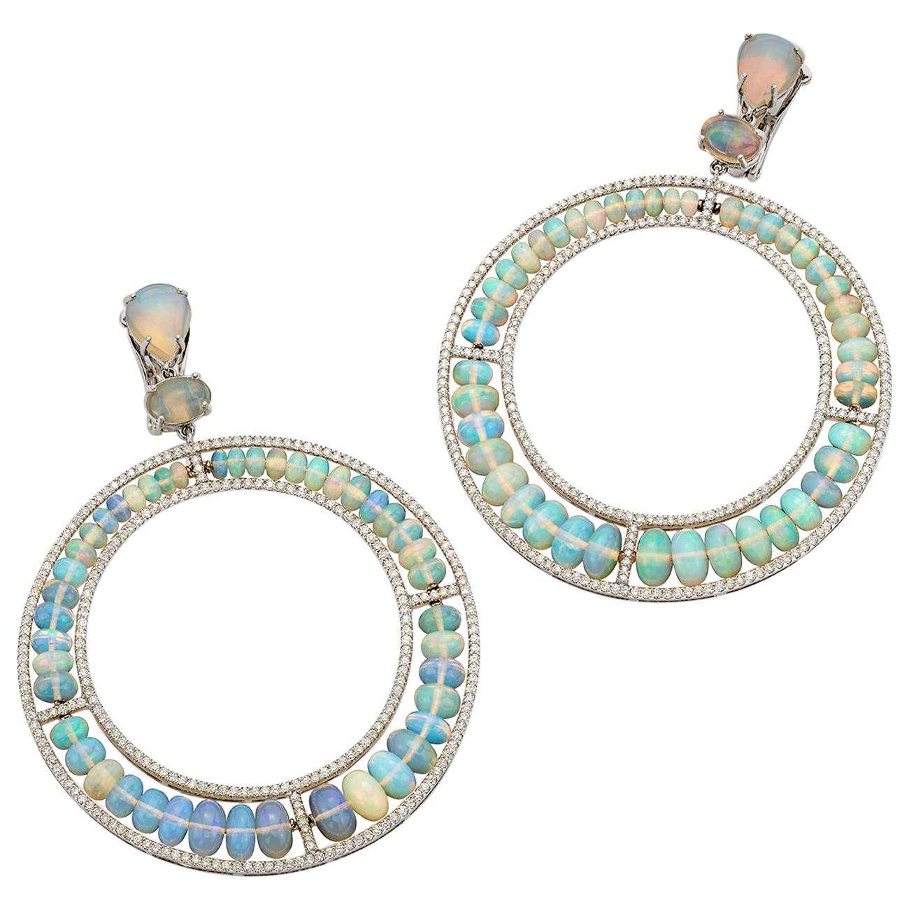 de Boulle Collection Opulence Hoop Earrings For Sale