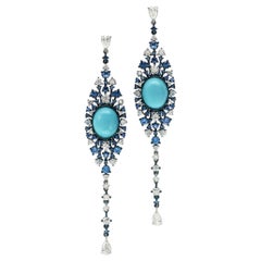 de Boulle Collection Turquoise Burst Earrings