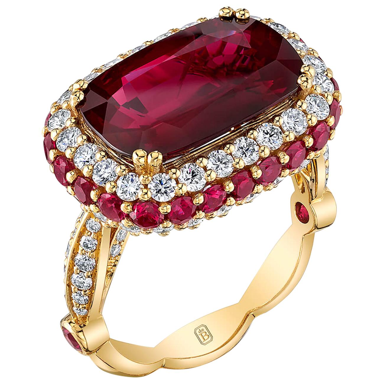 de Boulle High Jewelry Collection East-West Ring For Sale