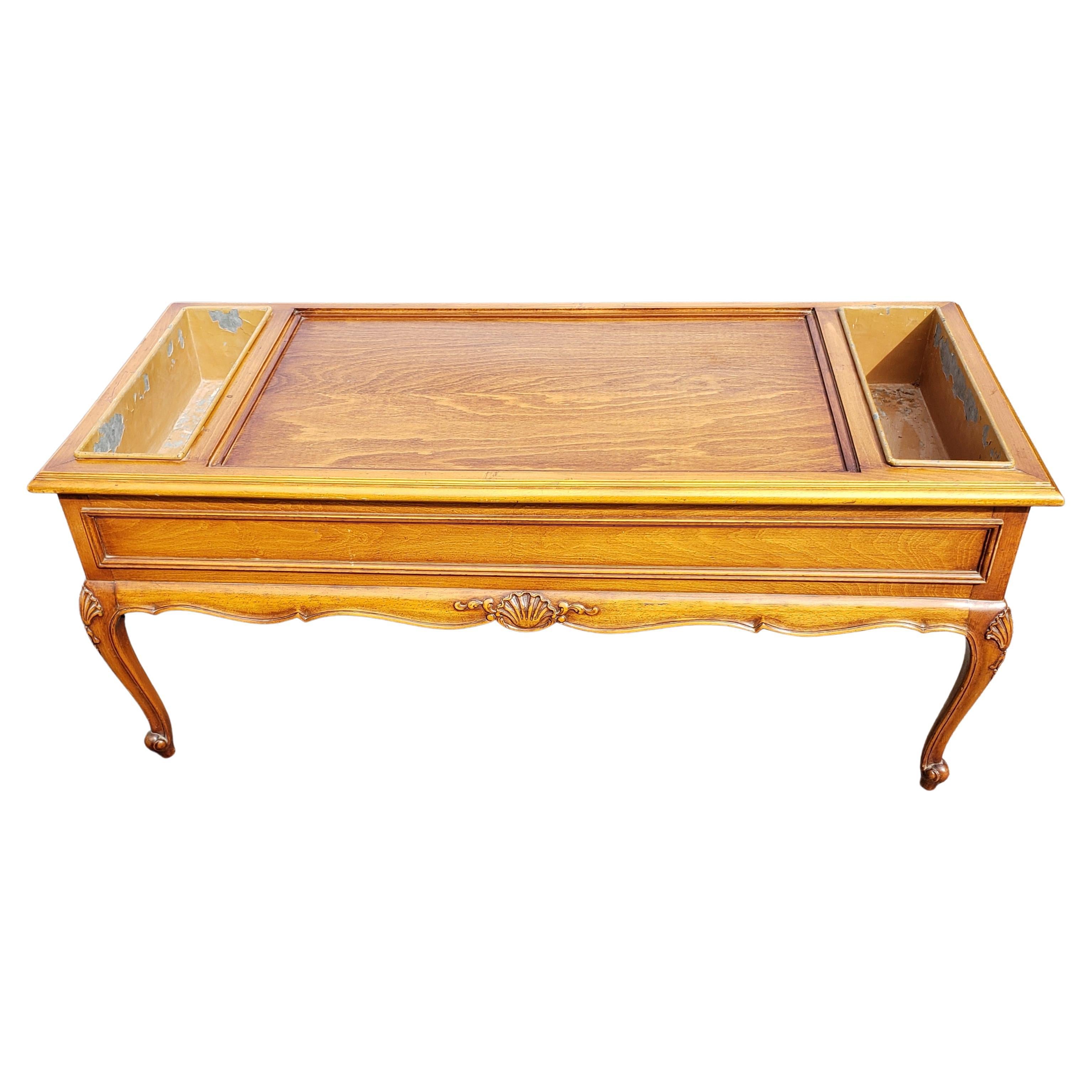 De Bournais French Provincial Rafraichissoir Cooler Cocktail Coffee Table