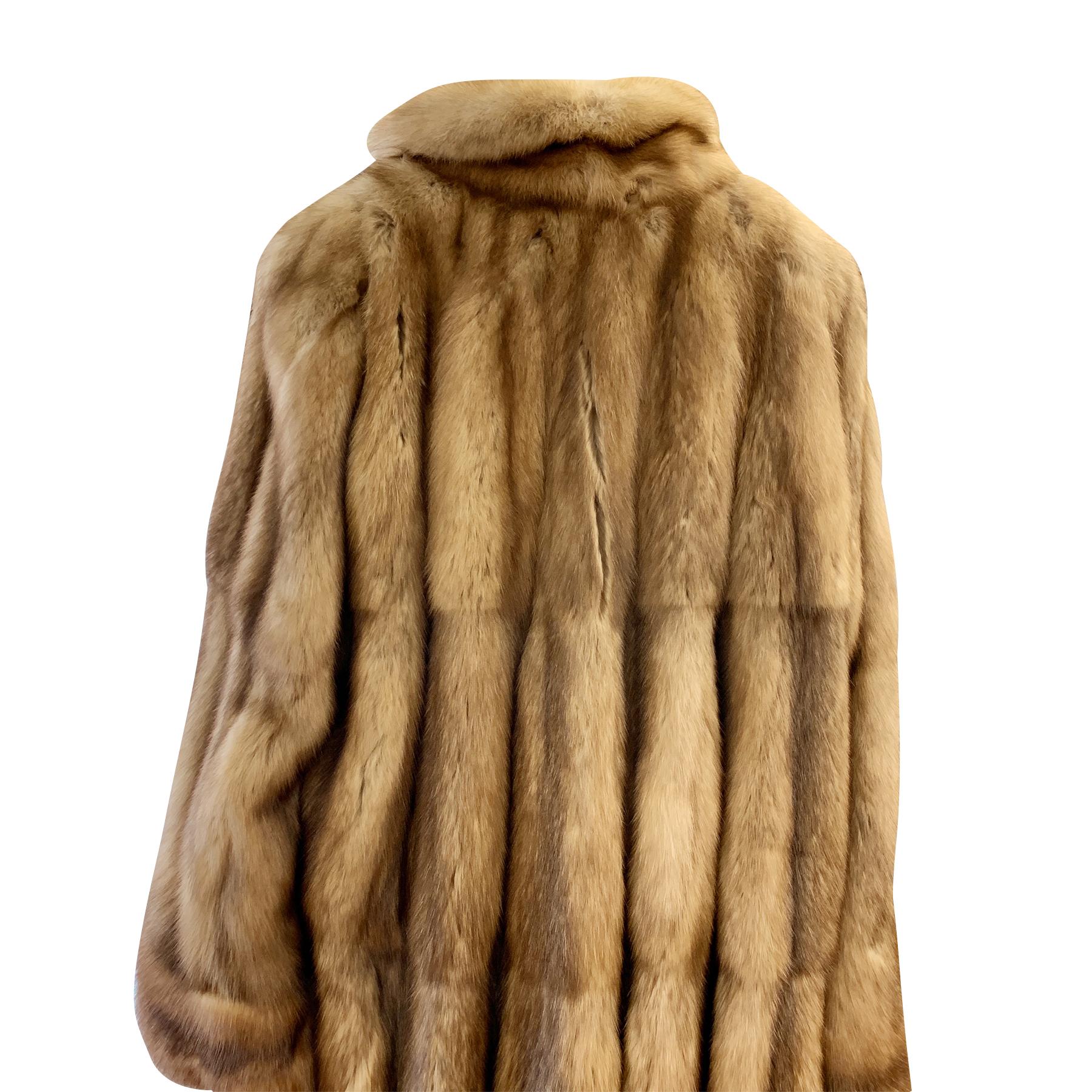 De Carlis Vintage Brown Tan Royal Russian Zibeline Sable Fur Long Coat 3