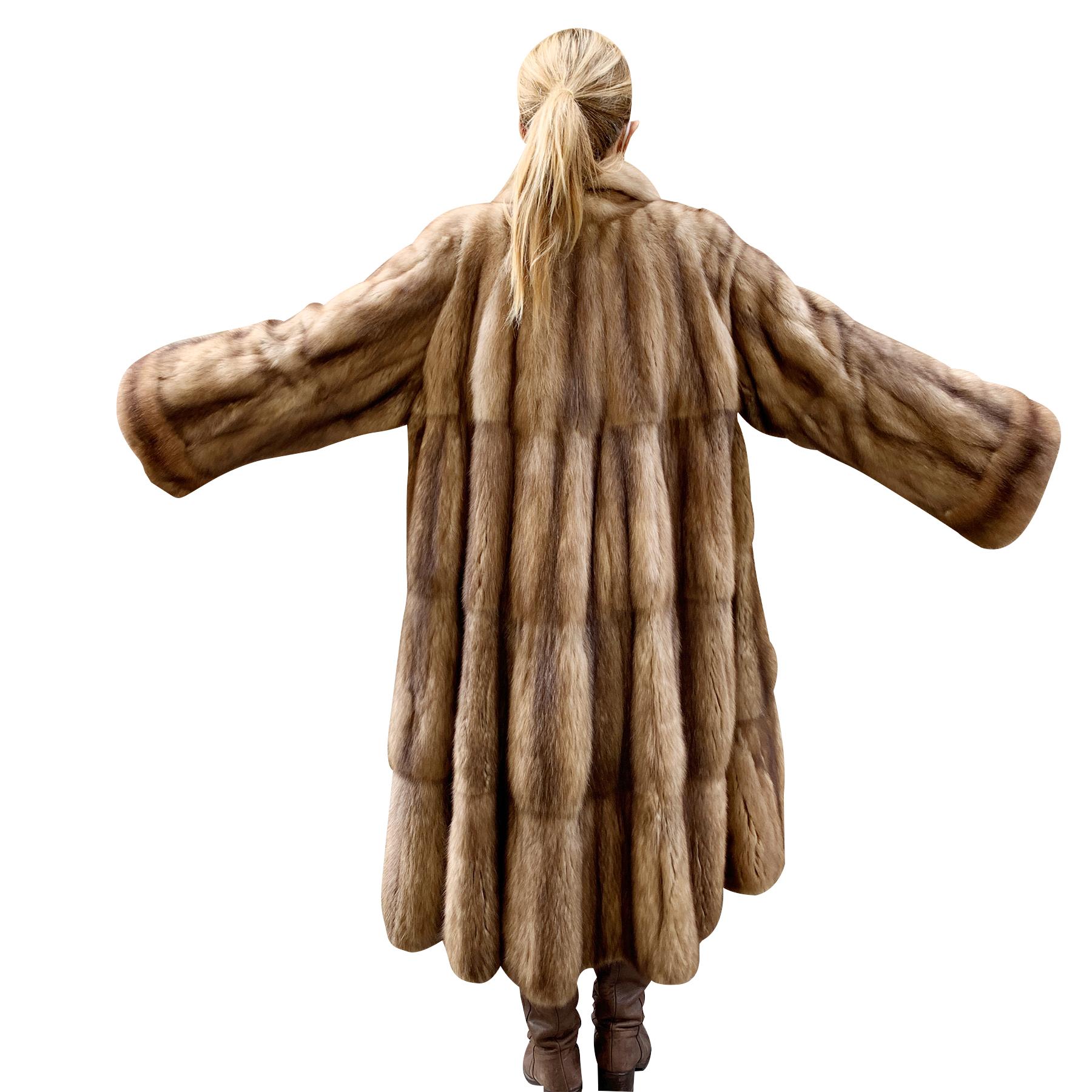 zibeline fur coat
