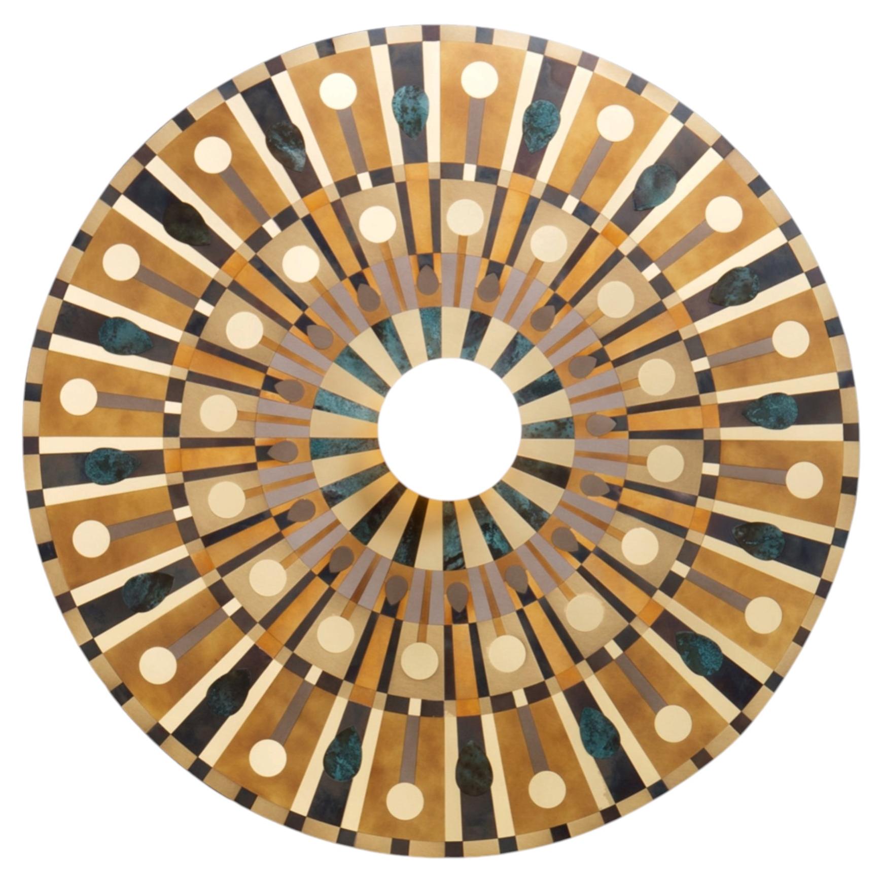 De Castelli Caleide Eon 90 Wall Lamp in Brass by Federica Cammarota