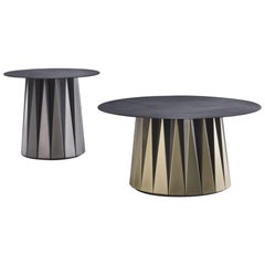 De Castelli Coste Hand Bended Slats Side Table by Luca Pevere