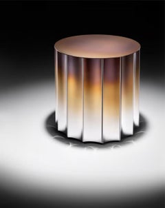 De Castelli Dorica Bedside Table in Metal and Wood by Francesco Forcellini
