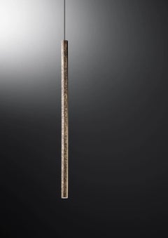 De Castelli Esa Pendan Lamp in DeErosion Brass Finish by Draw studio