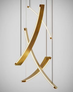 De Castelli FOLIAGE 67 Suspended Lamp in Brass by Adele Martelli