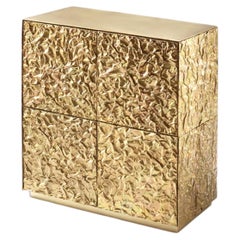 De Castelli Froissé Cabinet in Brass and Wood by R&D De Castelli