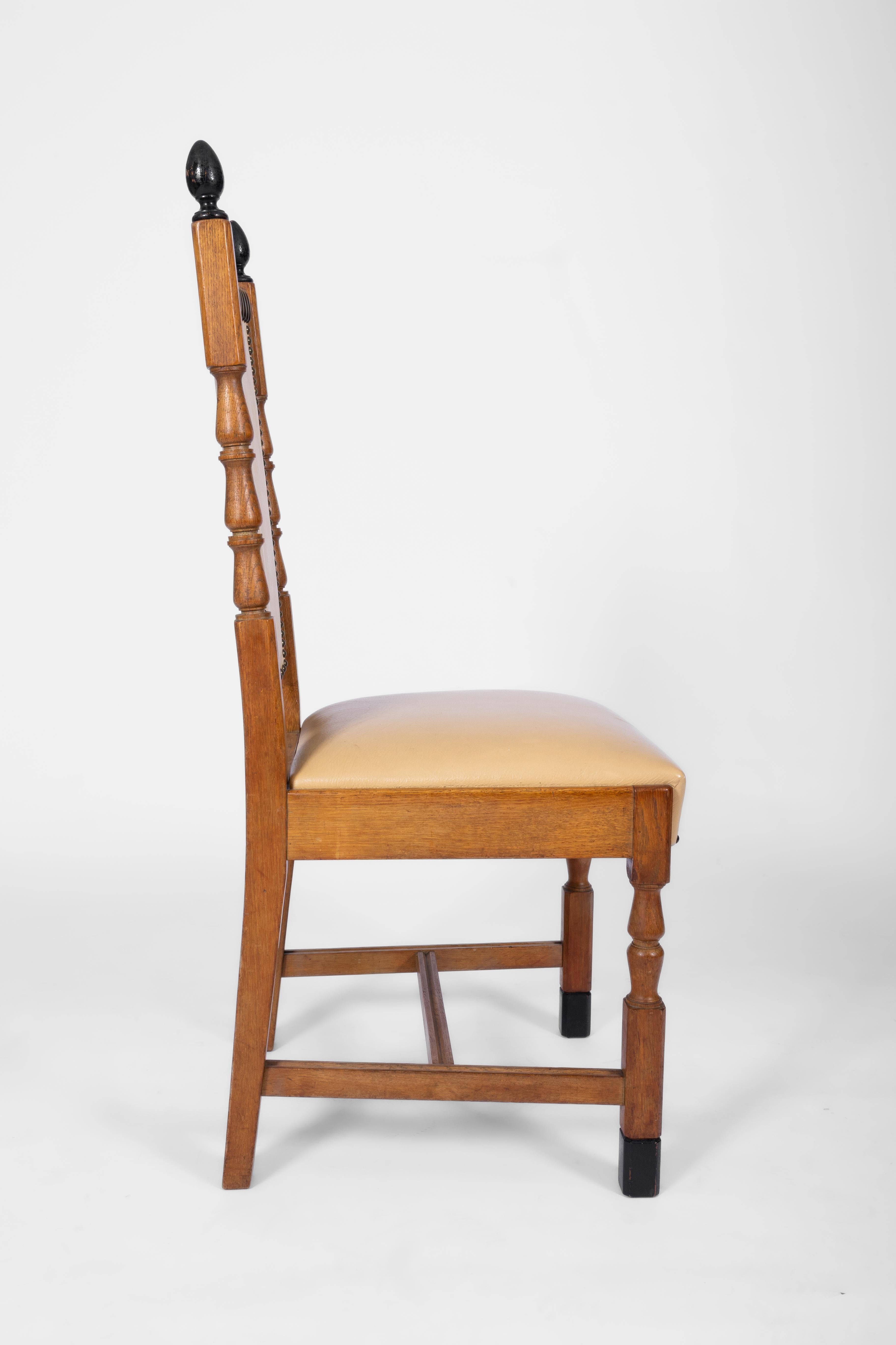Neoclassical Revival De Coene: 6 neo-classical dining chairs For Sale