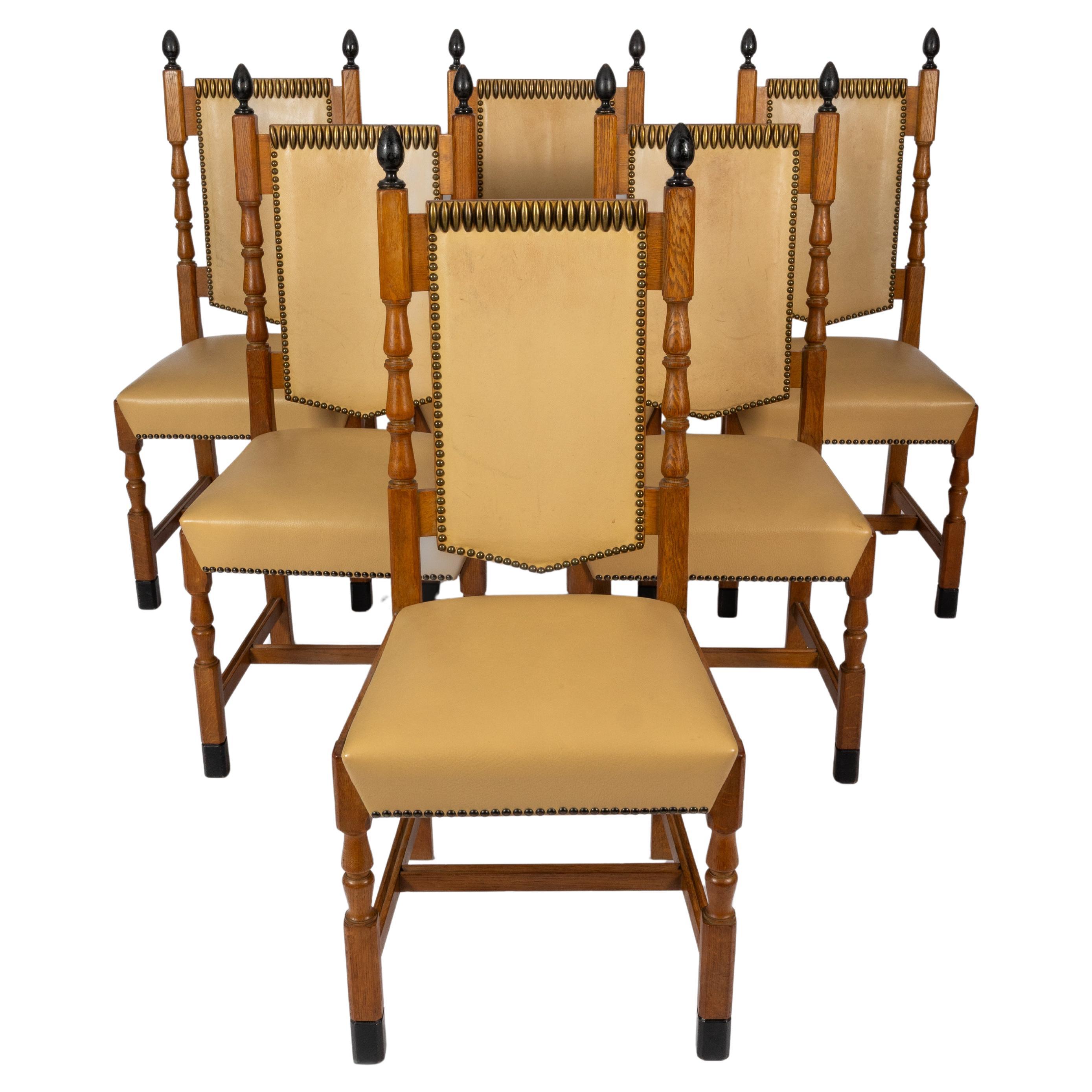 De Coene: 6 neo-classical dining chairs For Sale