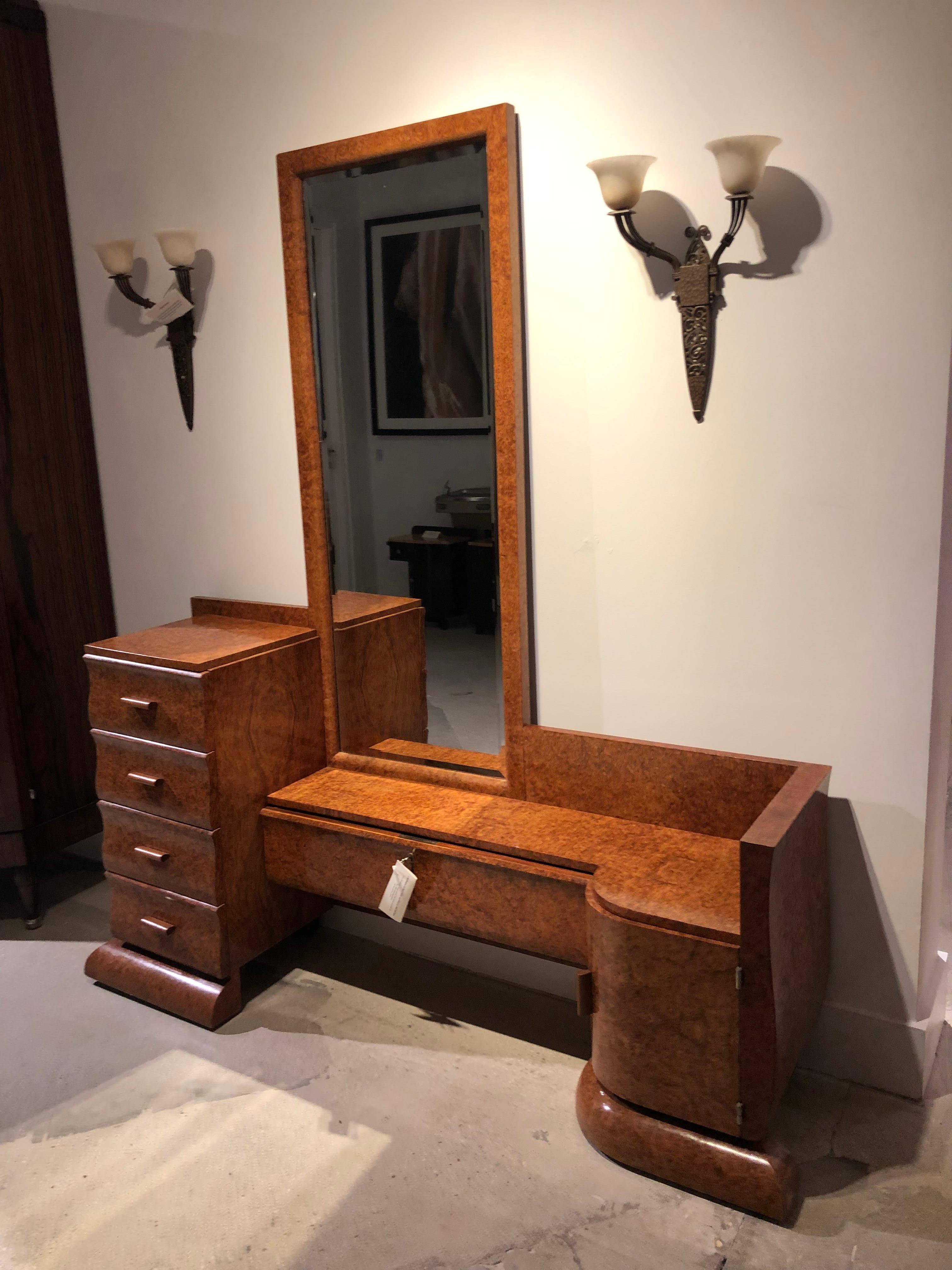 Belgian De Coene Art Deco Vanity For Sale