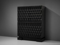 De Coene Brutalist Barschrank in Eiche schwarz gedunkelt