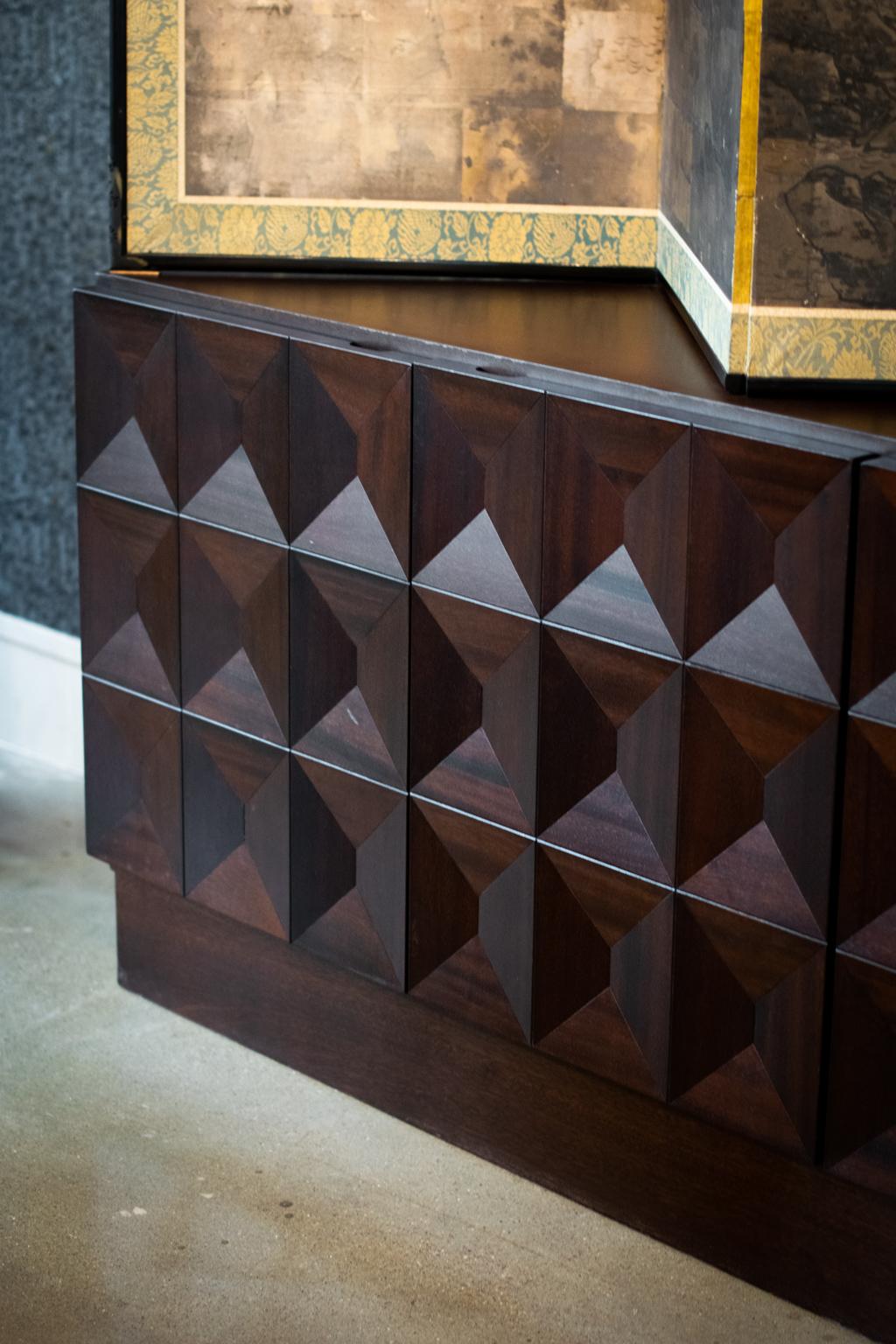 Mid-20th Century De Coene Brutalist Sideboard, Belgium, 1960s