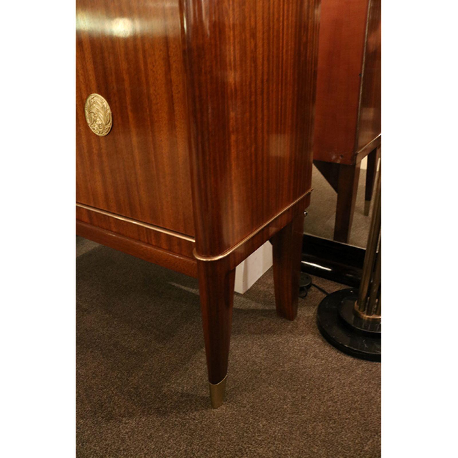 Bronze De Coene Frères Art Deco Bar Cabinet Belgium , 1930's For Sale
