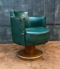 De coene Freres, Art Deco Pivoting Armchair circa 1930