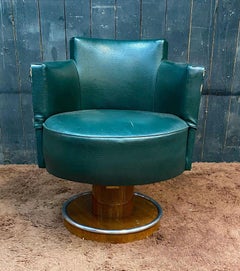 De coene Freres, fauteuil pivotant Art déco circa 1930