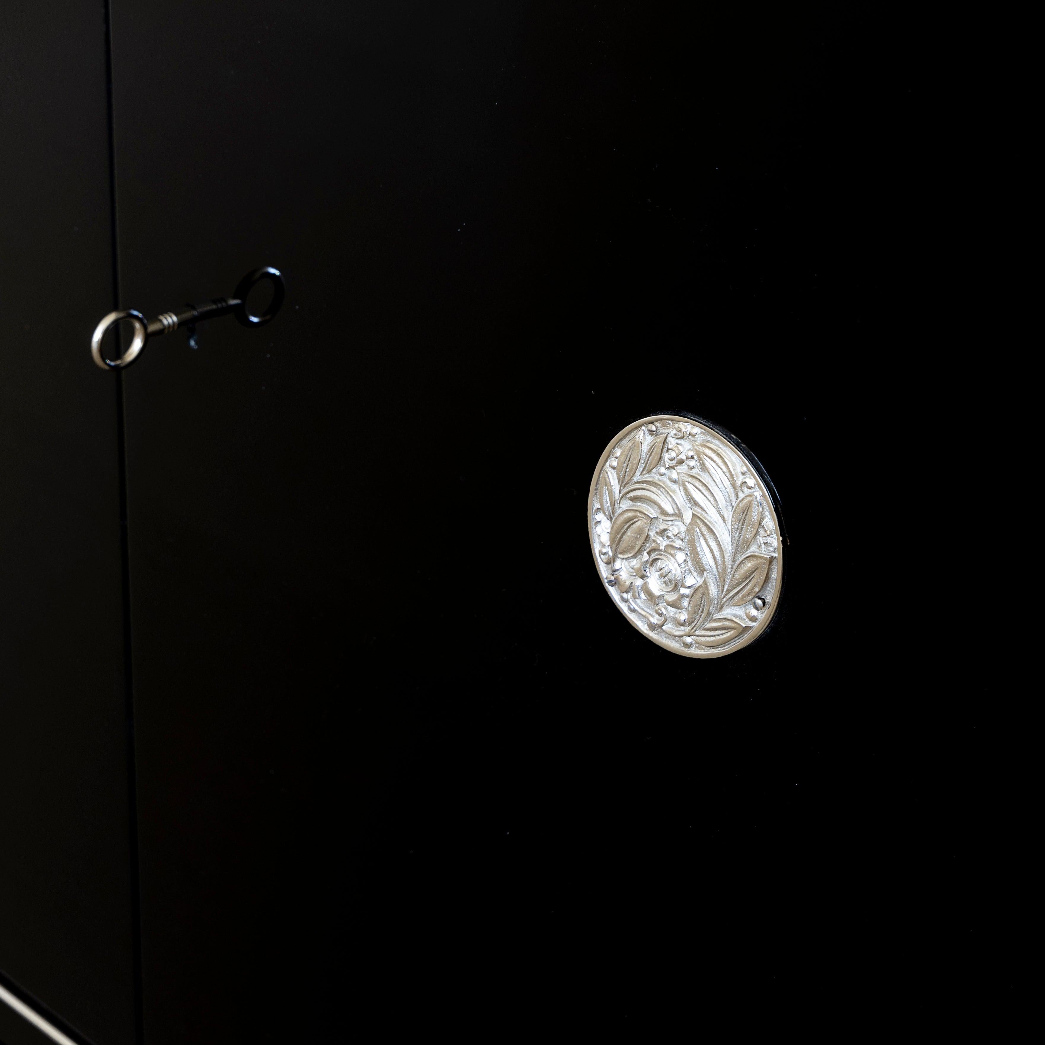 Nickel De Coene Frères Buffet Art Déco, Belgique années 1930