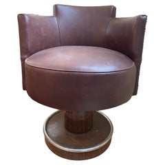 Used De Coene Frères Art Déco swivel desk chair.. Belgium 1930s.