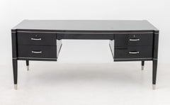 Scrivania laccata nera De Coene Freres
