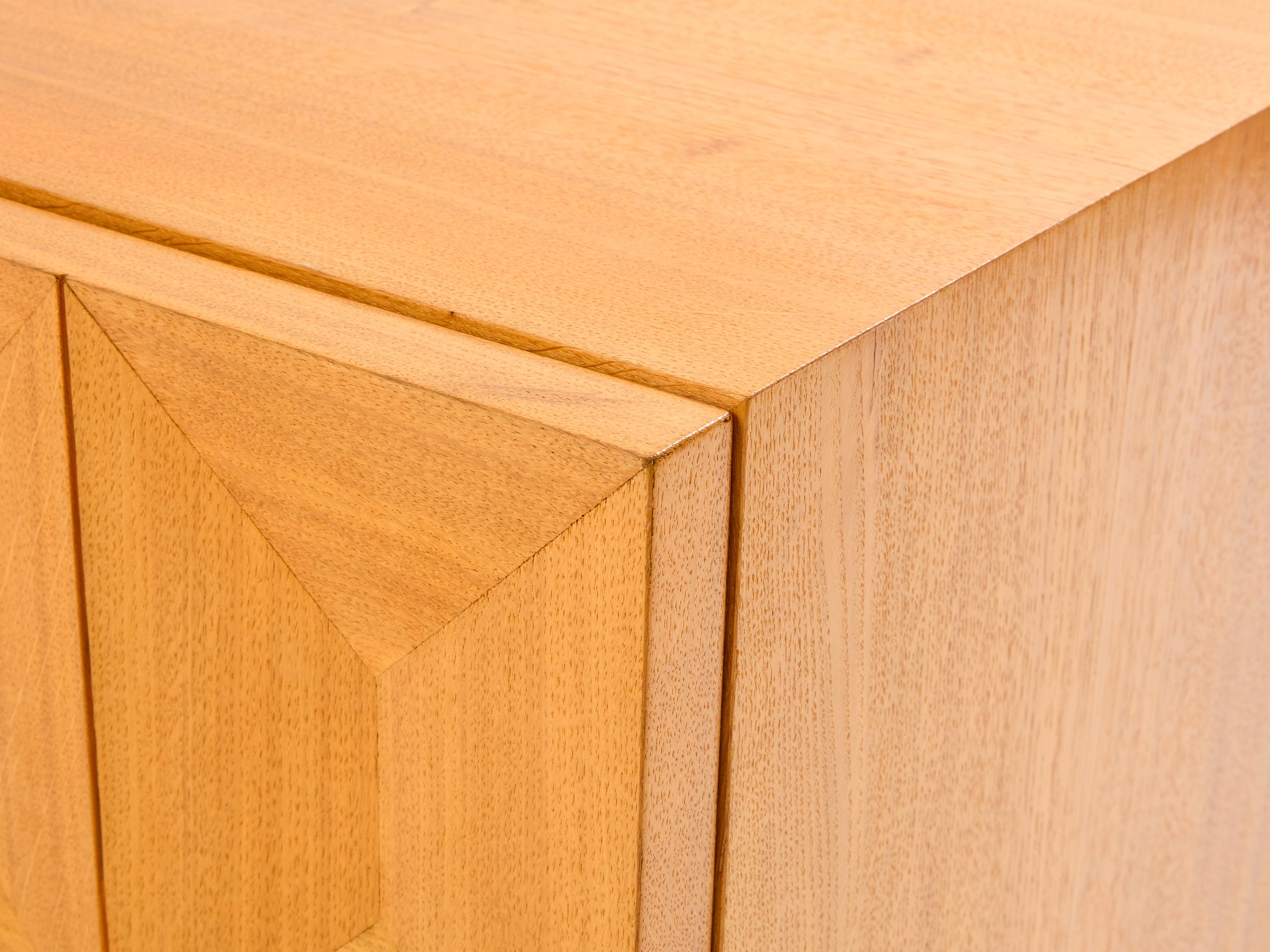 De Coene Frères brutalist oak bedside tables 1970 2