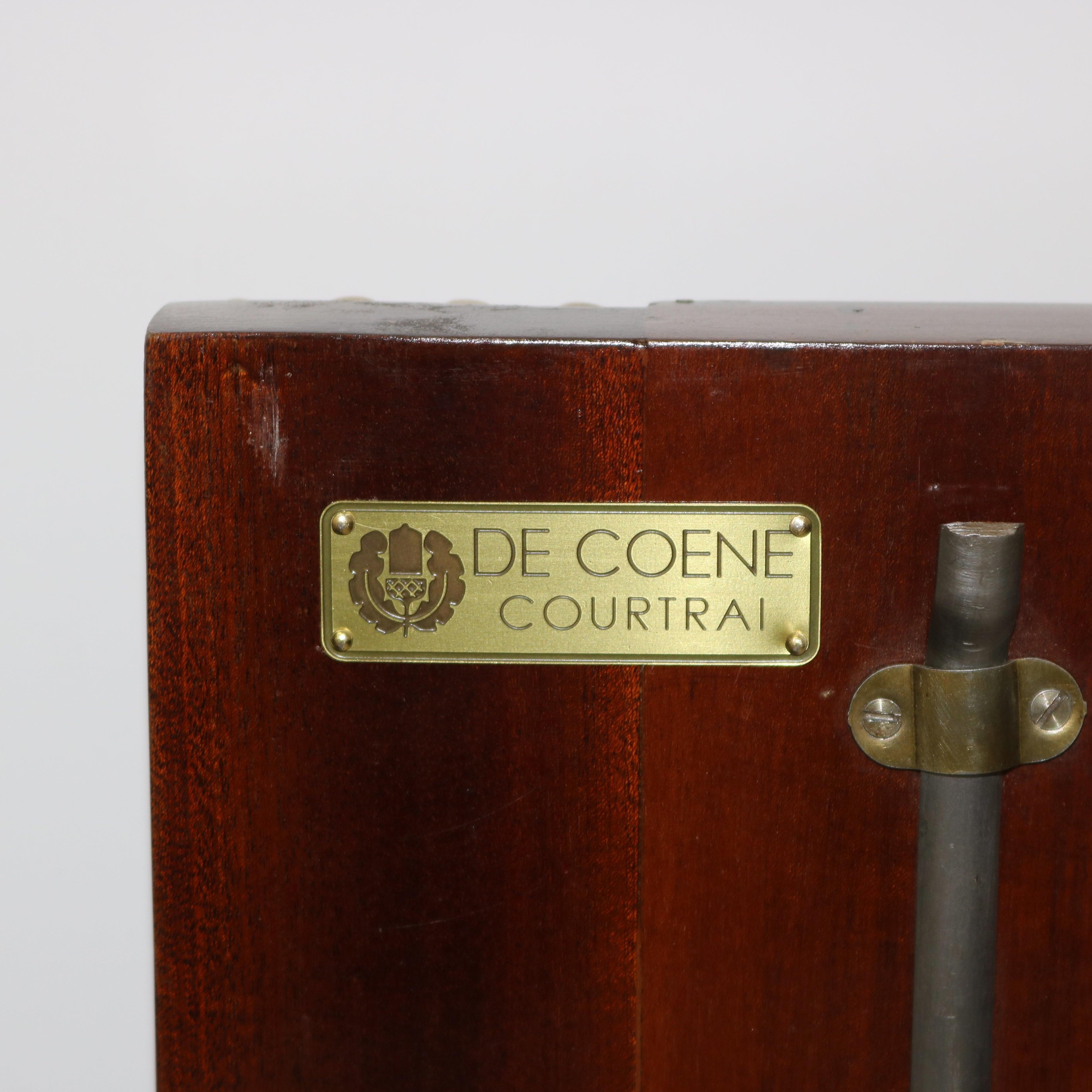 DE COENE FRÈRES Neoclassical Mahogany Desk, Belgium For Sale 3
