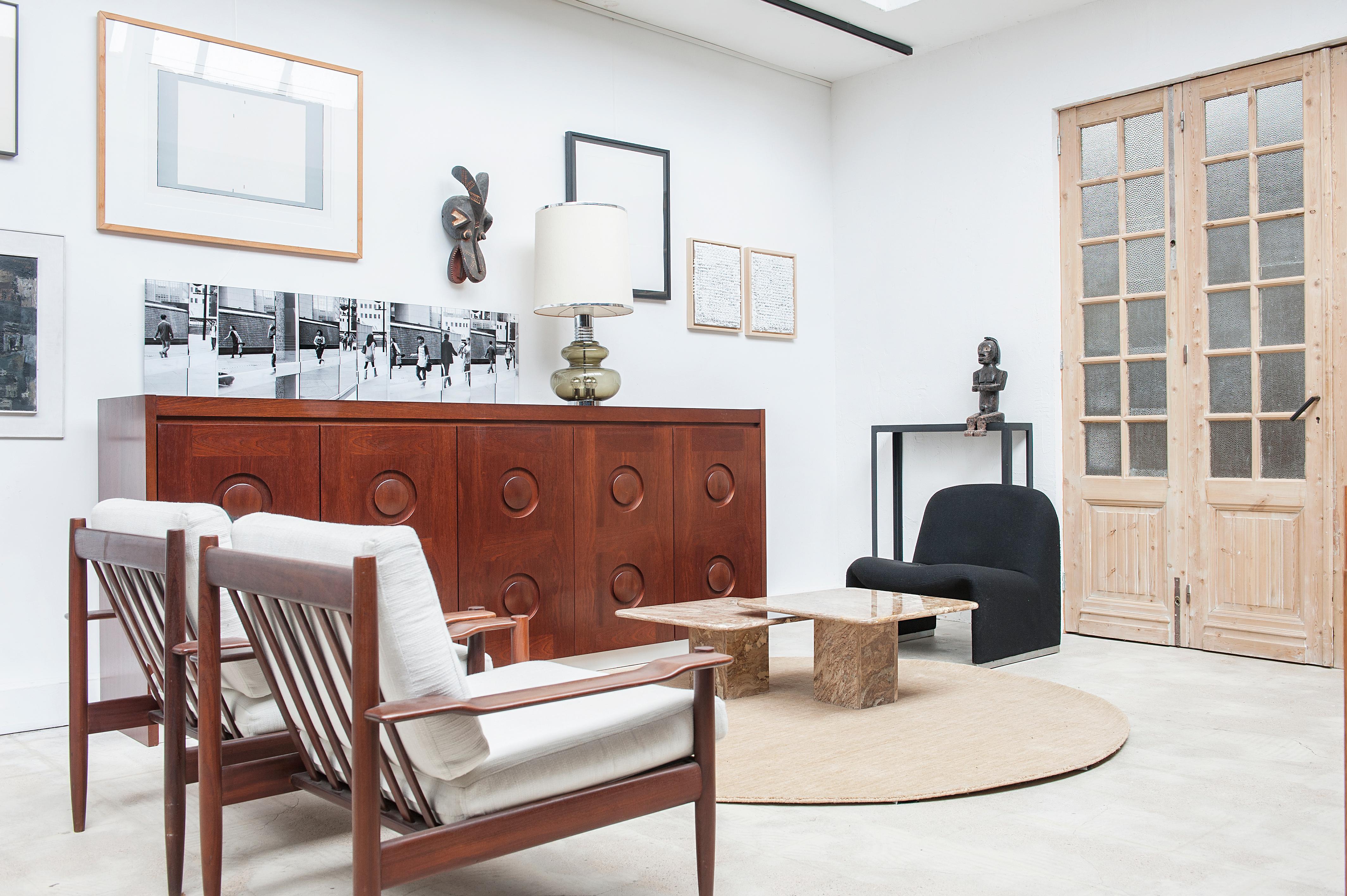 De Coene Jatoba Wooden Credenza, Belgium, 1970s 7