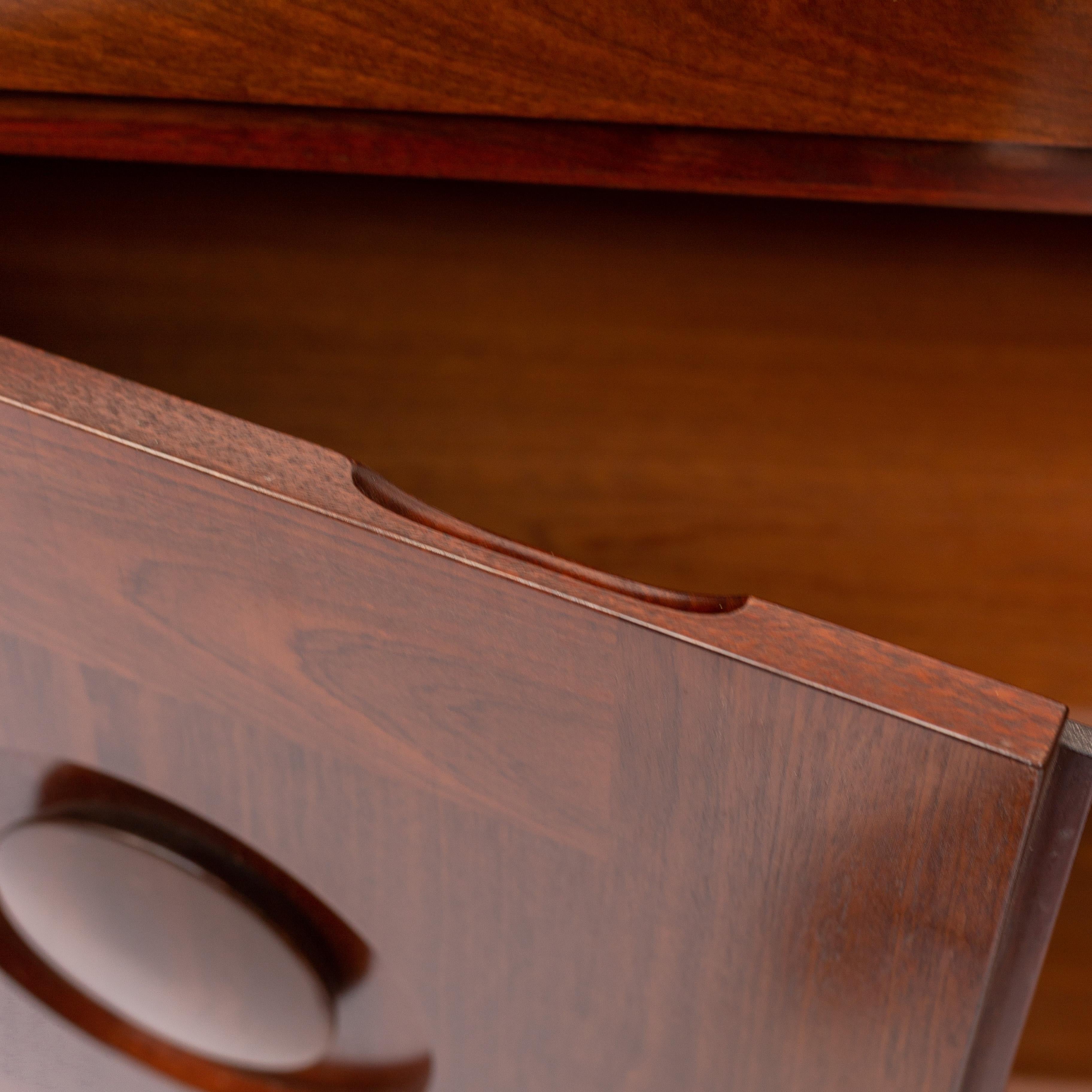 Late 20th Century De Coene Jatoba Wooden Credenza, Belgium, 1970s