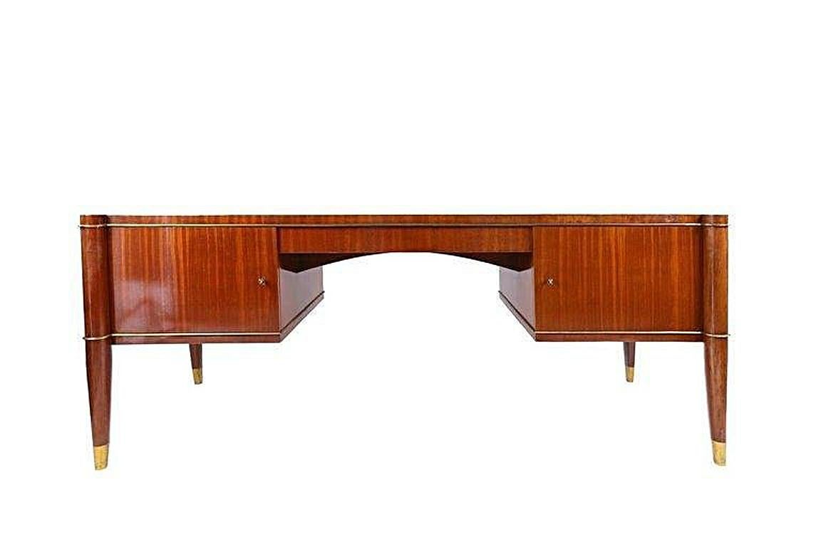 Art déco De Coene, large art deco desk circa 1930 en vente