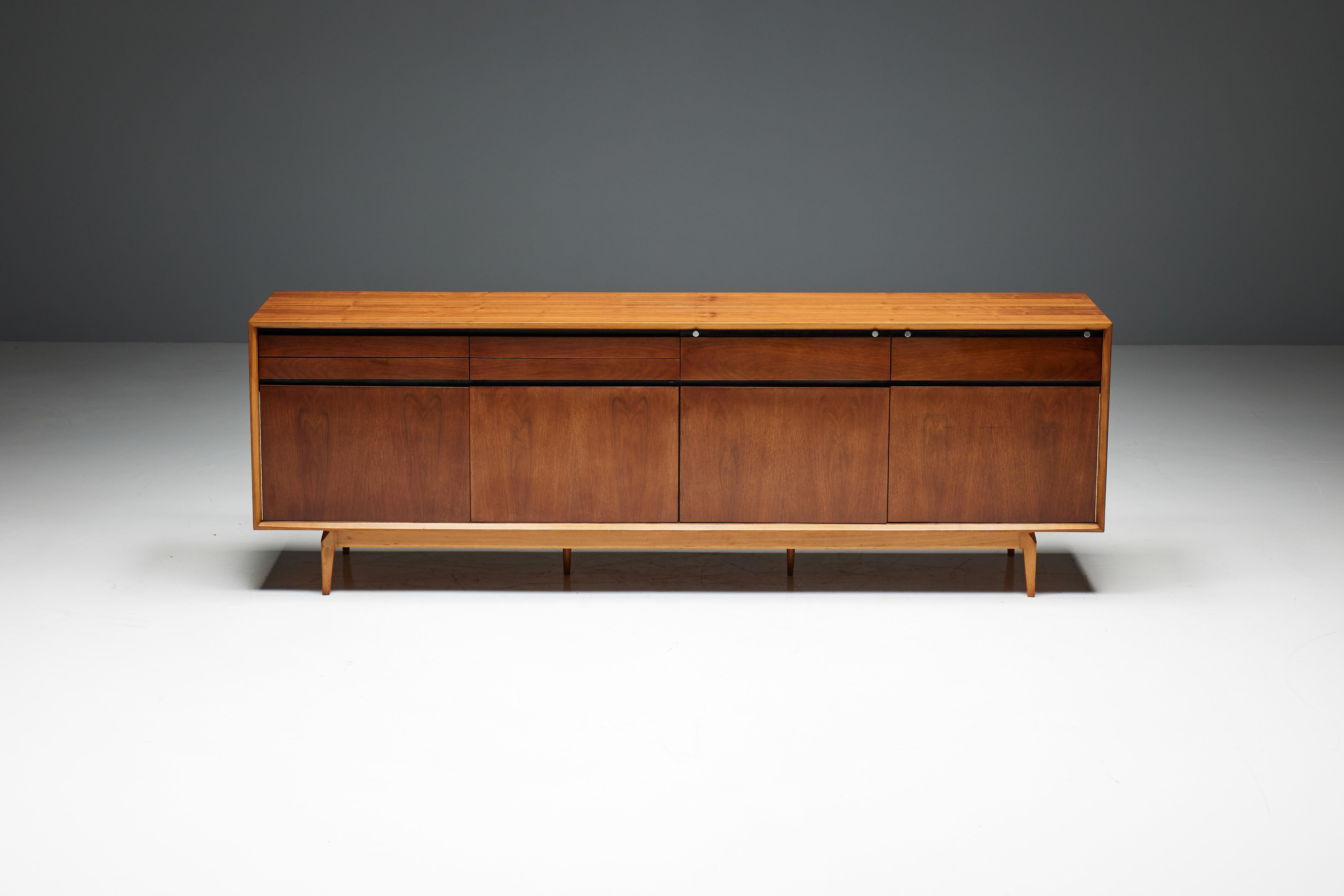 Art Nouveau Madison Credenza by De Coene, Belgium, 1960s For Sale