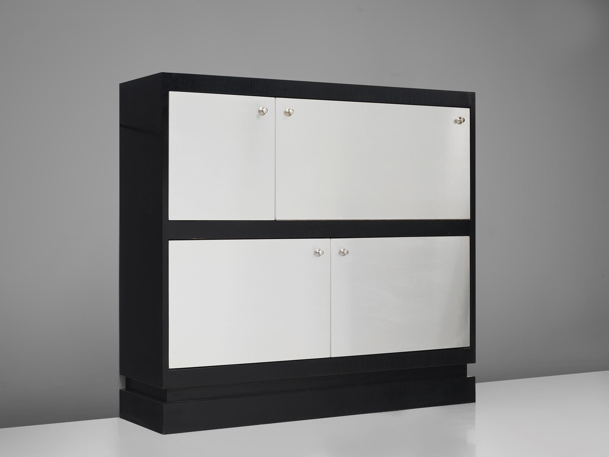 Late 20th Century De Coene Minimalist Highboard in Aluminum