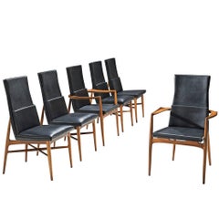De Coene Set of Six Black Madison Dining Chairs