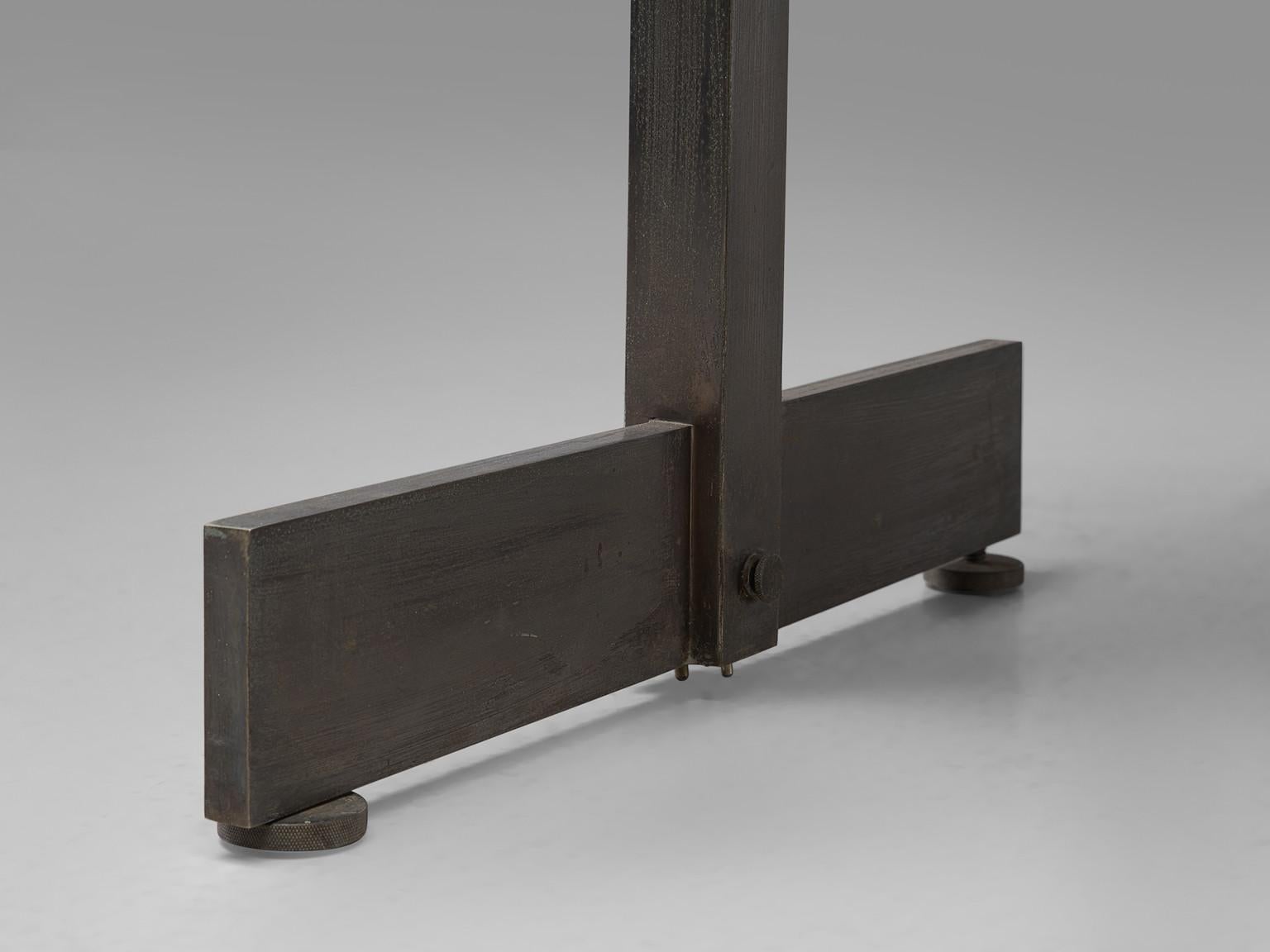 De Coene Showcases in Glass, Steel and Teak For Sale 4