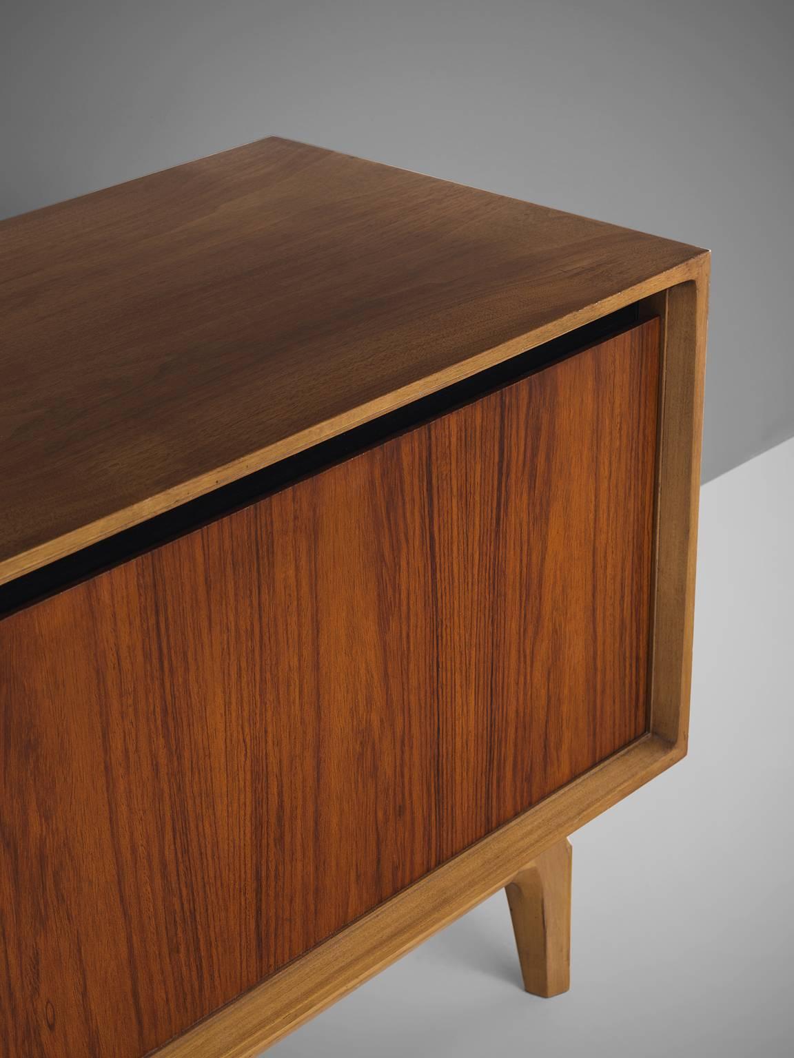 Belgian De Coene Small 'Madison' Credenza in Rosewood and Walnut