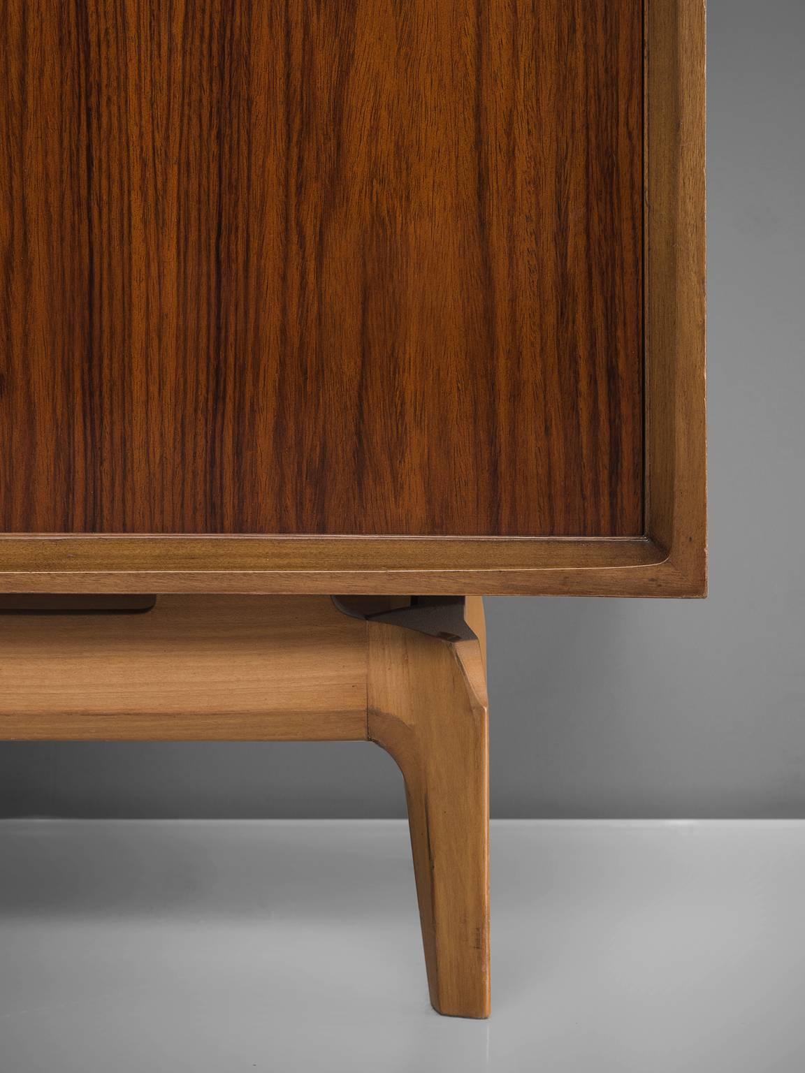 Mid-20th Century De Coene Small 'Madison' Credenza in Rosewood and Walnut