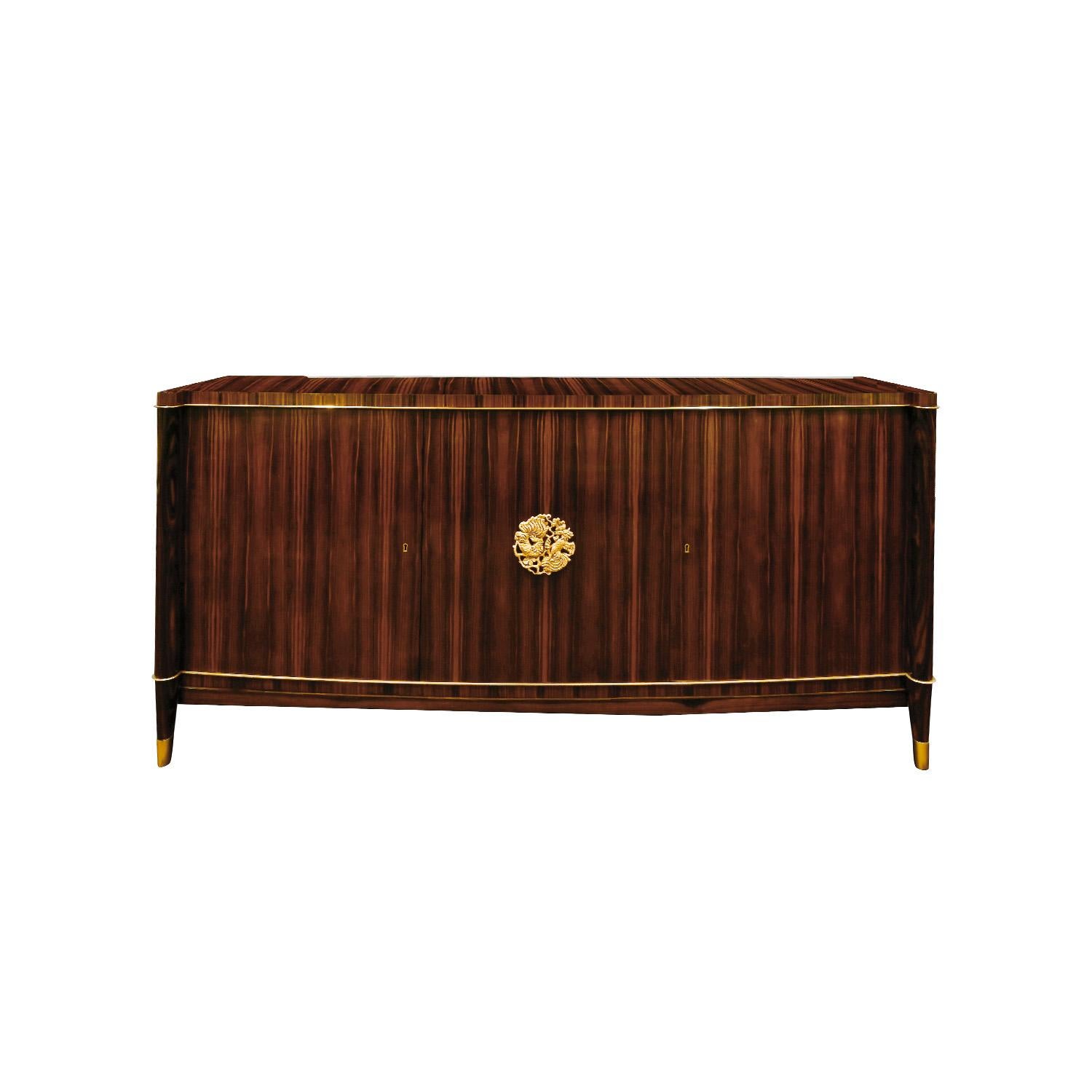 Finely crafted and elegant 3 door credenza from the 
