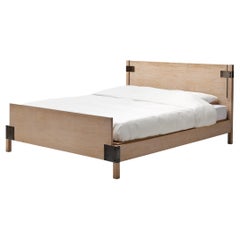 De Coene 'Yvette' Bed in White Stained Oak