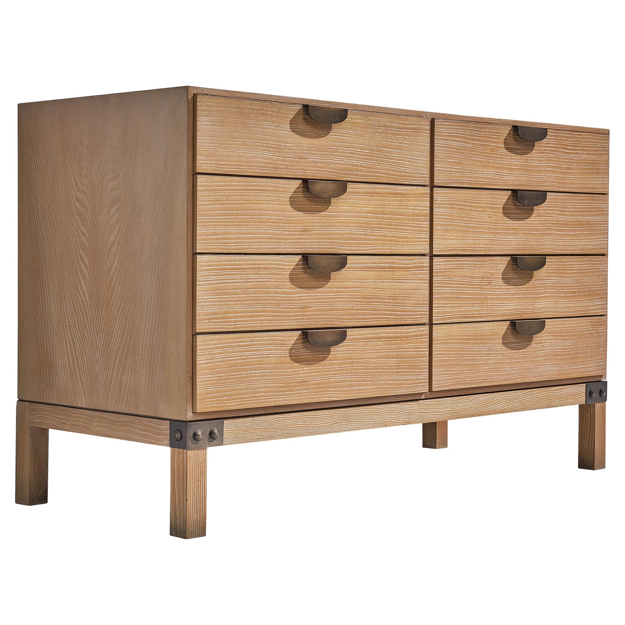 De Coene 'Yvette' Chest of Drawers in White Stained Oak