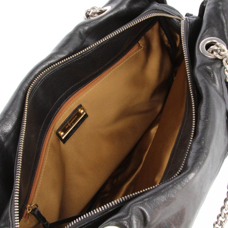 De Couture 2010s Black Leather Shoulder Bag at 1stDibs