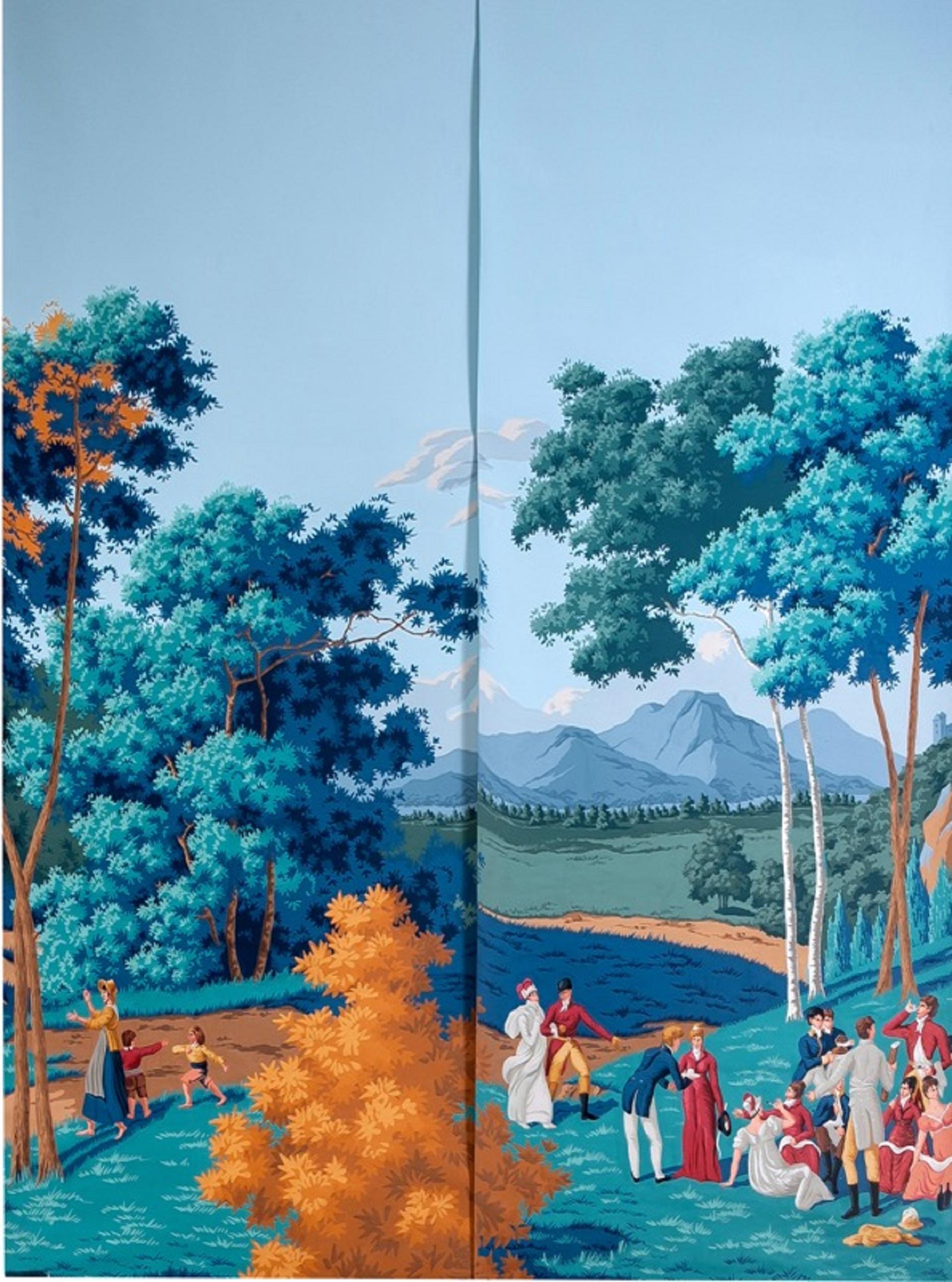 De Gournay Painted couple of 2  Wallpaper from Duarte Pinto Coelho Collection 9