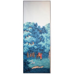 De Gournay Painted Set of 6 Wallpaper from Duarte Pinto Coelho Collection