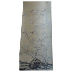 De Gournay Wallpaper Del 1976 "Earlham" Chinoiserie, Sequence of Panels nr 6+7