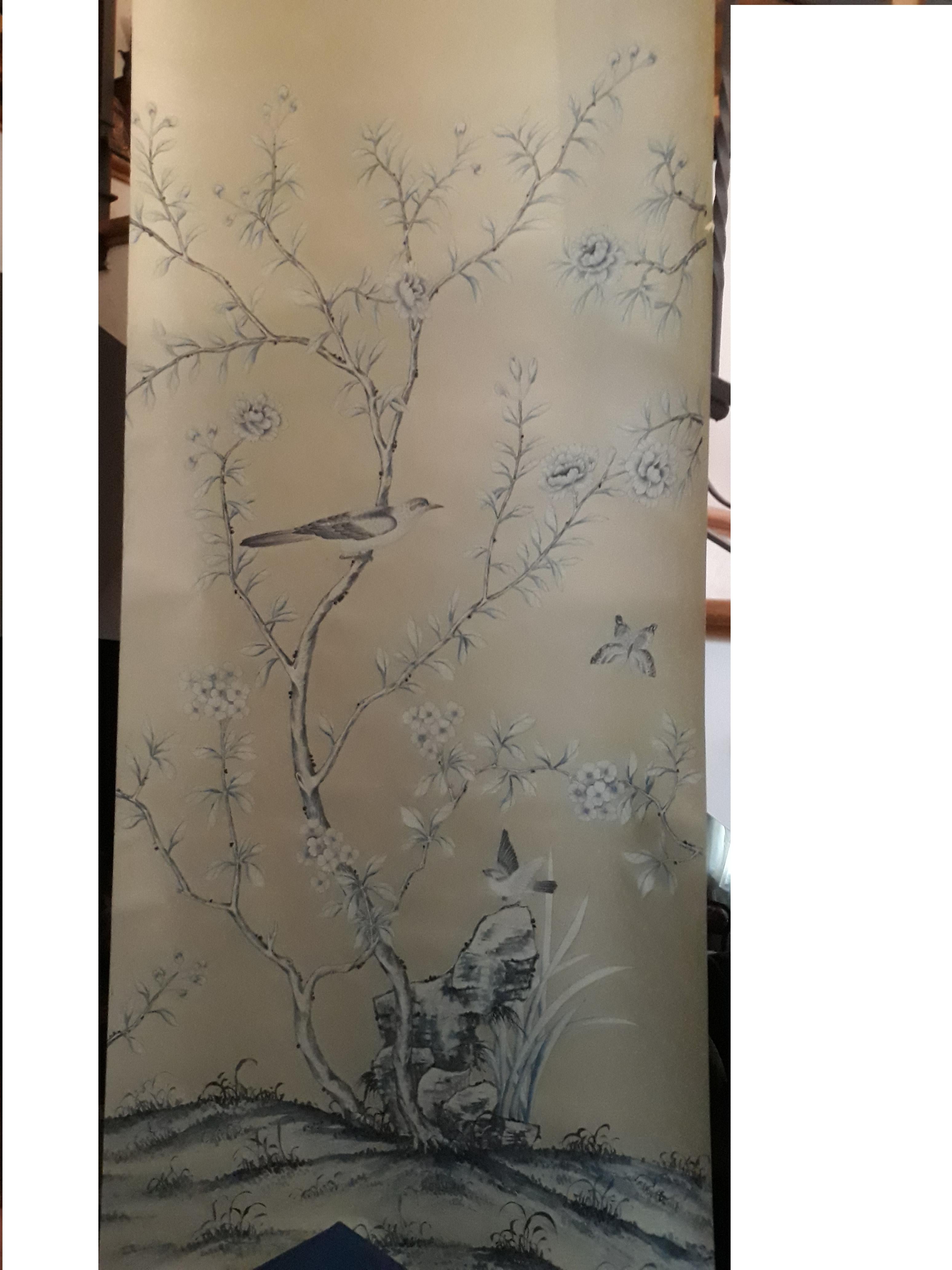 Hand-Painted De Gournay Wallpaper Del 1976 